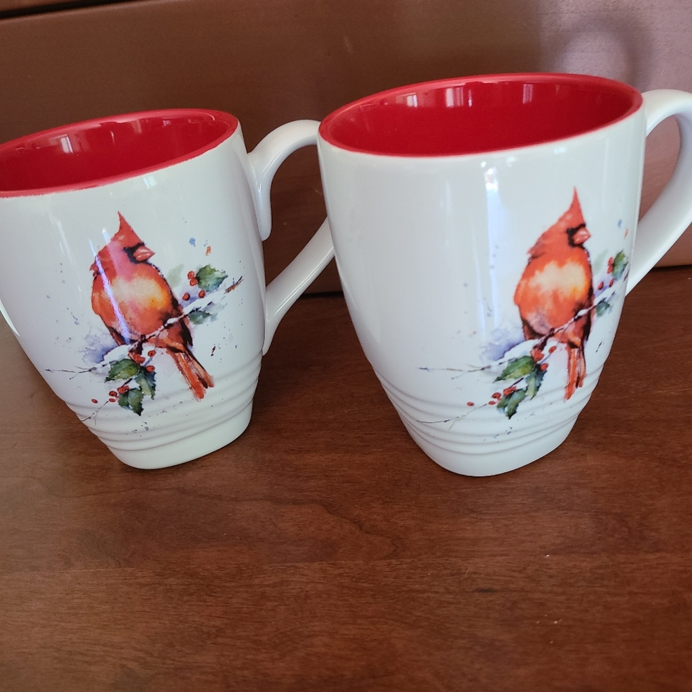 Red Cardinal Mug Set